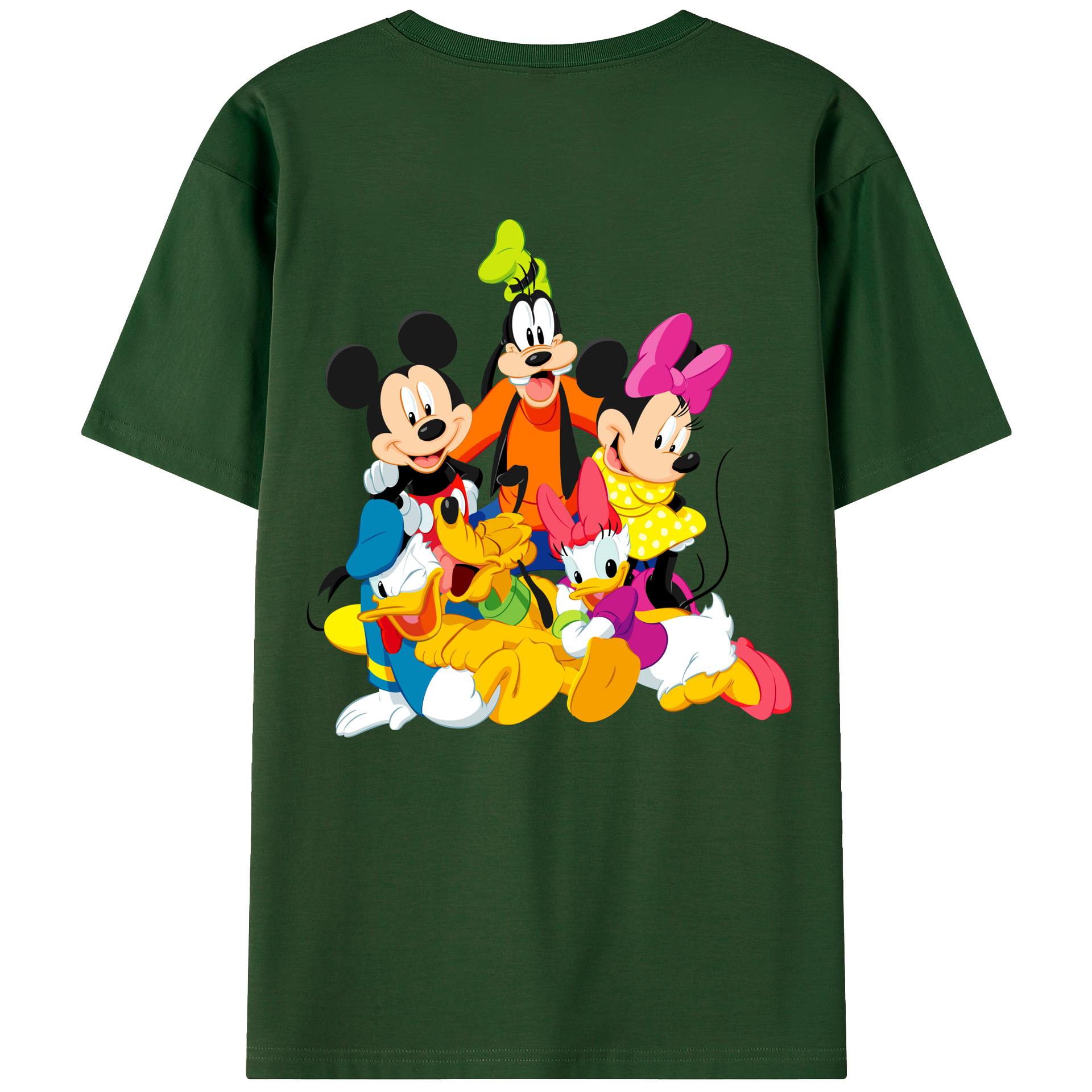 （画像用） ミッキーマウス Mickey Mouse 綿100％半袖Tシャツ（背面プリント）